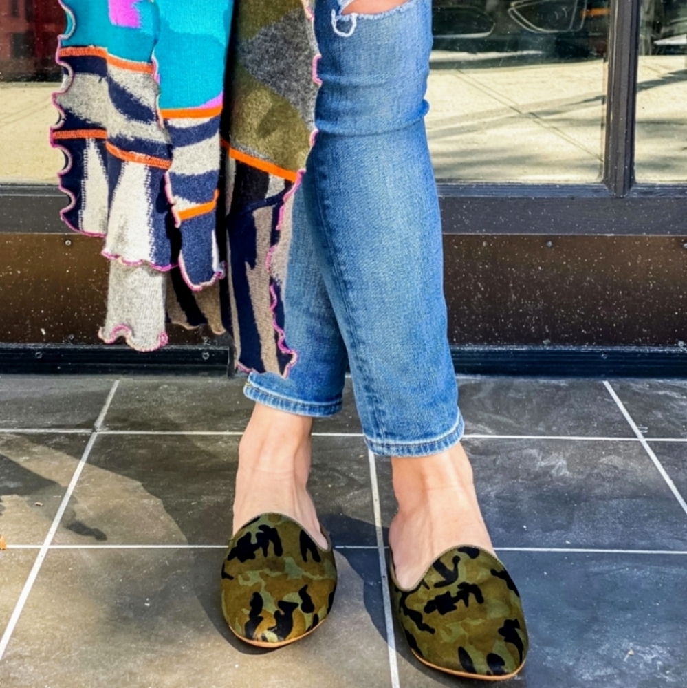 Dolce Vita Camouflage Mules-